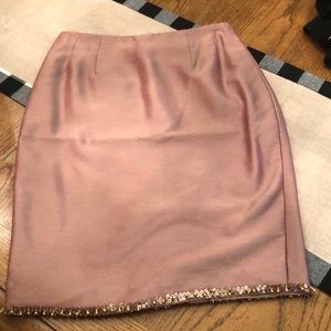 Donna Morgan Knee length skirt with beading trim